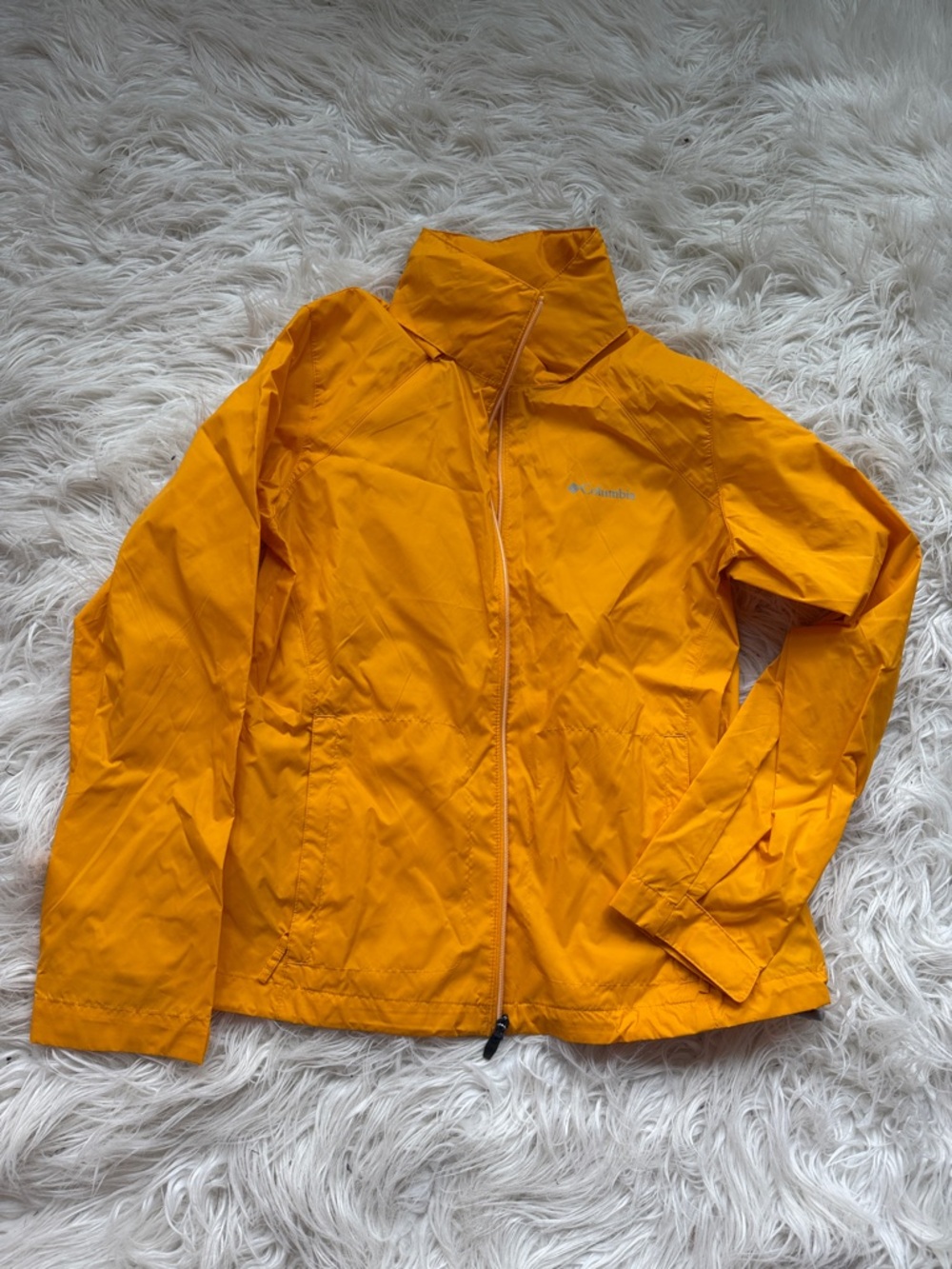 Columbia Women's Bright Yellow Packable Windbreaker Jacket